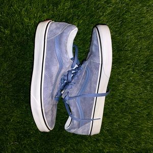 NEVER WORN Vans Pig Suede Old Skool Shoes, Tempest Blue/True White